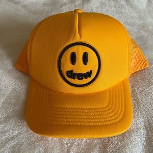 Authentic Drew House Yellow Trucker Hat (February 2022 Release)